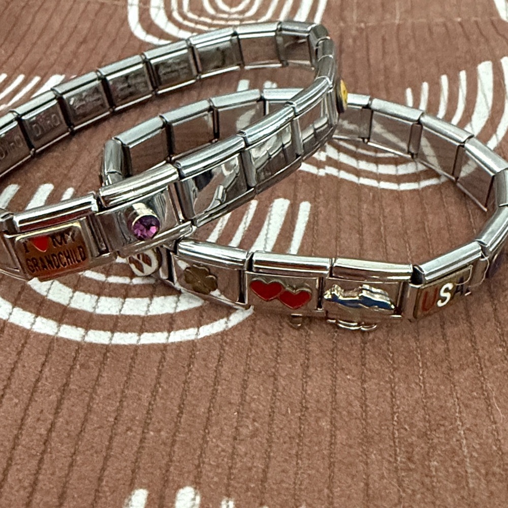 Silver Charm Bracelets [2 Pack] - image 1